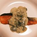 おもち♪♫'s cooksnap of when they made 5分で！秋鮭の豆乳チーズソース.