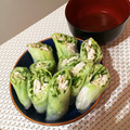 chiroxine's cooksnap of when they made 蒸し鶏とキャベツの生春巻き.