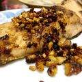 pϋϋ's cooksnap of when they made 鮭ムニエル♪焦がしアーモンドバターソース.