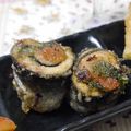 atsuka's cooksnap of when they made 秋刀魚の梅大葉巻き揚げ.