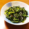 とこきち's cooksnap of when they made 小松菜とちりめんのピリ辛ラー油和え.