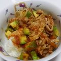 さいこ姫's cooksnap of when they made 疲労回復！アボカド豚トマ丼☆.