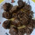 みふみふ☆'s cooksnap of when they made 「自家製成型肉」ステーキ、米沢牛風味。.
