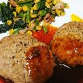 ジャチコ's cooksnap of when they made 焼きで失敗しない肉汁たっぷりハンバーグ.