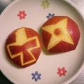 なみたs2's cooksnap of when they made アカニンジャーのりんご飾り切り☆.