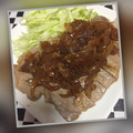 はっち302's cooksnap of when they made 厚切りポークステーキの玉ねぎソース.