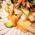 甘酒ヨーグルト's cooksnap of when they made 厚揚げのトマト・きゅうり中華だれがけ.