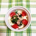 くま's cooksnap of when they made めんつゆクリームチーズとろり☆冷製パスタ.