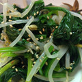 優thanks's cooksnap of when they made ☆もやしとほうれん草ナムル☆.