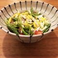 のろちゃん。's cooksnap of when they made ベーコンとサラダほうれん草のサラダ.