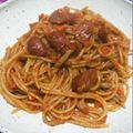 うに子's cooksnap of when they made ピリ辛‼万能ソースno肉みそパスタ.