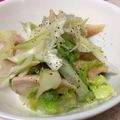 yummy?'s cooksnap of when they made 蒸し鶏と長ネギと白菜のサラダ.