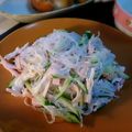 kashikon's cooksnap of when they made レンチン蒸し鶏と春雨サラダ.