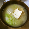 rieglay's cooksnap of when they made 厚揚げと白菜の味噌汁.
