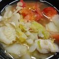 hamanny's cooksnap of when they made たらとじゃがいものコンソメ煮.