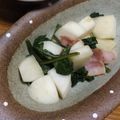 まりすけころすけ's cooksnap of when they made かぶ&ベーコンの白だし炒め.
