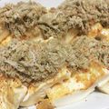 ◎あーたん◎'s cooksnap of when they made 油不要★豆腐を焼いて♬とろろ昆布のせ☆.