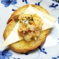ざきすけ's cooksnap of when they made 朝の幸せチーズポテサラのブルスケッタ.