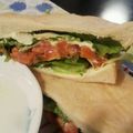 ＊|eriko|＊'s cooksnap of when they made わさびと大葉のサーモンサンド.