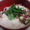 いくえちゃん！'s cooksnap of when they made とろろ梅オクラ豚肉丼☆.