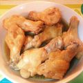 まおぴ＠一児の母's cooksnap of when they made フライパン１つで♪手羽元と玉子の煮物.