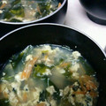 3時のおやじ's cooksnap of when they made 焼肉屋さんのワカメと卵のスープ.