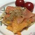 guri525's cooksnap of when they made とろける★サーモンと柿の和風カルパッチョ.
