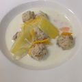 ミファソ's cooksnap of when they made 鮭団子白菜マッシュルームのクリームスープ.