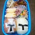 yhjtm's cooksnap of when they made ☆ニンニンジャー☆キャラ弁☆.