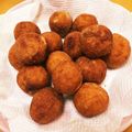 春くんmama's cooksnap of when they made 鮭フレークとじゃかいものモチモチ揚げ.