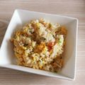 アクセル☆'s cooksnap of when they made リメイク♪余った炊き込みご飯でチャーハン.