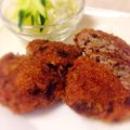 むーむー♥︎'s cooksnap of when they made 簡単♡肉汁たっぷりふわふわメンチカツ.