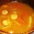 tookoina's cooksnap of when they made ソーセージ入り＊トマト丸ごとカレースープ.
