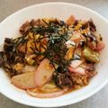 結衣のお母ちゃん's cooksnap of when they made 【リメイク！すき焼きかまぼこ丼】.