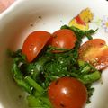 毎日楽しい's cooksnap of when they made 春菊とミニトマトのゴマ酢あえ.