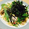 ◯そらまめ◯'s cooksnap of when they made プロの味！！絶品鶏肉と水菜スパゲティー.