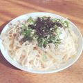 OMAOの至福's cooksnap of when they made 混ぜるだけ♪たらこと舞茸のクリームパスタ.