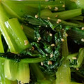 あかとユタとミウ's cooksnap of when they made 簡単！小松菜の胡麻和え.