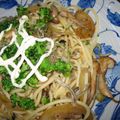 ピーチクパーチク's cooksnap of when they made あっさり☆キノコの和風パスタ.