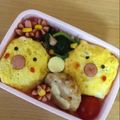 もこりお's cooksnap of when they made ｷｬﾗ弁☆乗せるだけでぴよぴよオムライス.