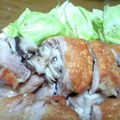 ゆずぴぃや's cooksnap of when they made ☆レンジde簡単！鶏モモきのこロール☆.