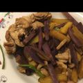 りらずきん's cooksnap of when they made さつまいもと豚ばらの香り炒め.