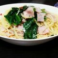 エチアンヌ's cooksnap of when they made 定番 ほうれん草とベーコンのパスタ.