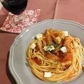 ななさえママ's cooksnap of when they made タコとクリームチーズのトマトソースパスタ.