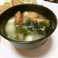 快くん's cooksnap of when they made 簡単♪香ばし油あげのほっこり味噌汁.