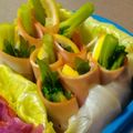 デコらない母ちゃん's cooksnap of when they made 簡単5分お弁当☆セロリとレモンのハム巻き.