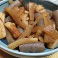 mori主夫's cooksnap of when they made 簡単☆大根とこんにゃくと竹輪の炒り煮.