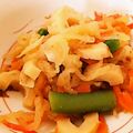ユーロン's cooksnap of when they made 切り干し大根の煮物♪ちくわ入り.
