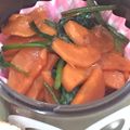 ゆーこリン♡'s cooksnap of when they made お弁当の彩りに♪豆苗と人参のこってり炒め.