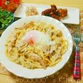 AyakoOOOOO's cooksnap of when they made 豚肉のクリームマスタードパスタ☆.